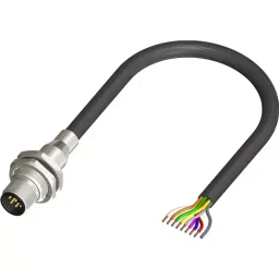 RS PRO Actuator Cable Straight Male 8 way M12 to Unterminated Sensor 5 m, 2305718-picture-42