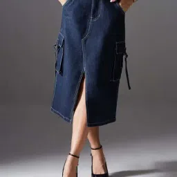 Miss Chase Blue Skirt-picture-19