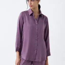 Zuba by Westside Purple Floral Embroidered Tunic-image-38