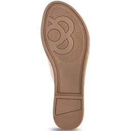 Shoetopia Women's Cream Casual Sandals image 4