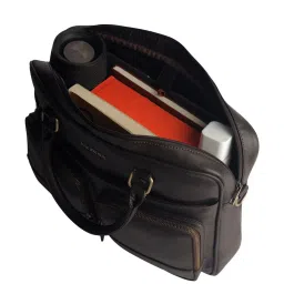 Gauge Machine Brown PU Medium Laptop Messenger Bag image 4