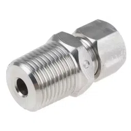 RS PRO in-Line Thermocouple Compression Fitt ing for Thermocouple 1/2 NPT 1/4 in Probe, 1235582 image 2