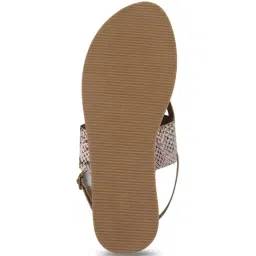 Mochi Women's Gold Back Strap Sandals image 5