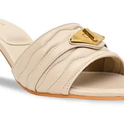 Rocia by Regal Women's Beige Casual Stilettos image 4