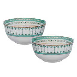 troveas Trovea's Momentum 24K Gold Green Ceramic Bowls and Tray Set image 4