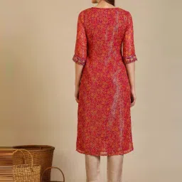 Aurelia Purple Regular Fit Floral Print Kurtas image 4