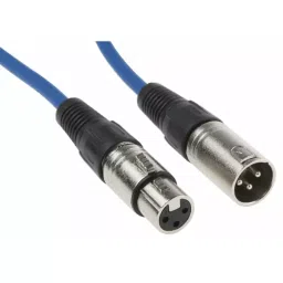 RS PRO PVC XLR Cable 3 Pin Female & Male Connector Blue 10 m, 7424526-image-32