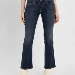 levi's Women's 715 Blue Flared Fit Mid Rise Jeans image 1