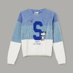 Fame Forever by Lifestyle Girls Blue Striped Sweater-picture-20
