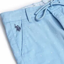 U.S. Polo Assn. Boys Blue Cotton Printed Shorts image 4