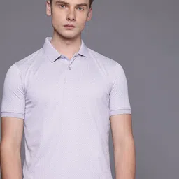 Louis Philippe Geometric Printed Polo Collar T-shirt-picture-40