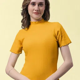 FBAR Women Cotton Ribbed Regular Top-image-95