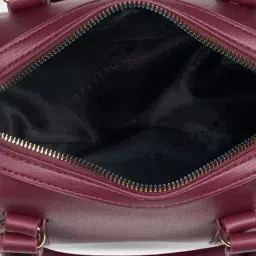 Forever Glam by Pantaloons Wine Bowler Bag image 5