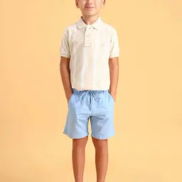 U.S. Polo Assn. Boys Blue Cotton Printed Shorts image 3