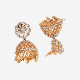 Kushal's Fashion Jewellery Dome Shaped Jhumkas Earrings image 5