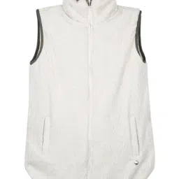 Monte Carlo Kids White & Beige Solid Reversible Jacket image 4