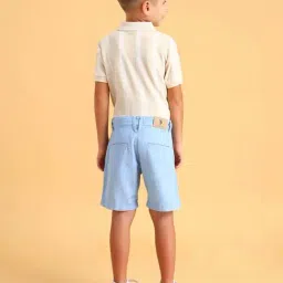 U.S. Polo Assn. Boys Blue Cotton Printed Shorts image 2