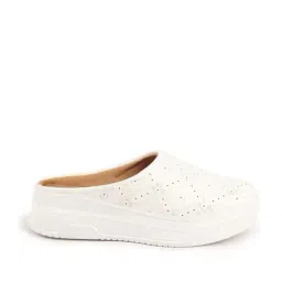 Fausto Women's White Mule Wedges-picture-16