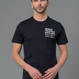 Red Tape Black Cotton Regular Fit Printed T-Shirt-picture-23