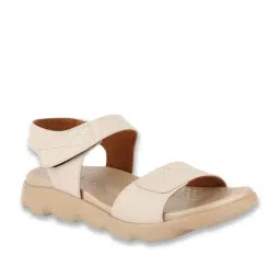 MediFeet Women's Cream Ankle Strap Sandals-image-90