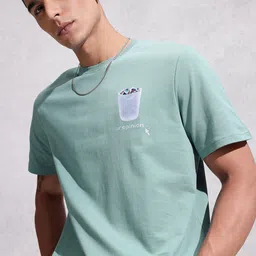 WROGN Graphic Printed Pure Cotton T-shirt-image-84
