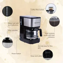 Wonderchef Regalia Pronto 600 W 750 ml Black Coffee Maker (63154572) image 4