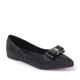 Carlton London Women's Black Ballerina Shoes image 3