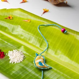 Contrast Living Unisex Set Of 4 Dori Thread Rakhis With Roli Chawal-picture-41