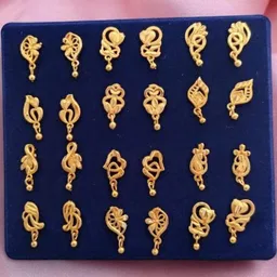 Niva Fashion Diva Beads Brass Stud Earring-picture-15