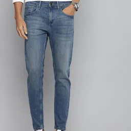 Flying Machine Men Slash Slim Tapered Fit Light Fade Stretchable Jeans-picture-55