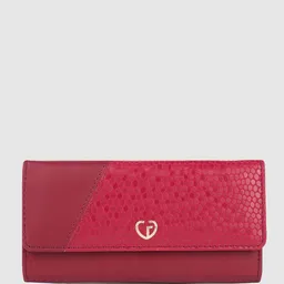 Caprese Women Textured Three Fold Wallet image 1