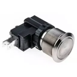 RS PRO Illuminated Push Button Switch 22.2 mm Cutout SPDT White LED 250 / 125 V AC, 1758815-picture-22