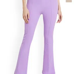 MIXFIT Women Pack Of 2 Regular Fit Low-Rise Trousers-image-23