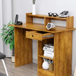 HEXA RED Beige Engineered Wood Study Table image 5