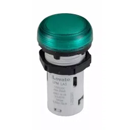 Lovato LPML, Panel Mount Green LED Pilot Light, 22 mm Cutout, IP66, IP67, IP69K, Round, 12V, LPMLA3-picture-38