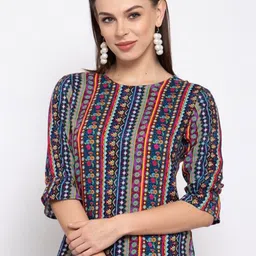 Style Quotient Women Ethnic Motifs Printed Top-image-34