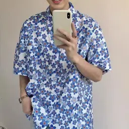 StyleCast Men Cutaway Collar Floral Printed Relaxed Fit Casual Shirt-picture-24