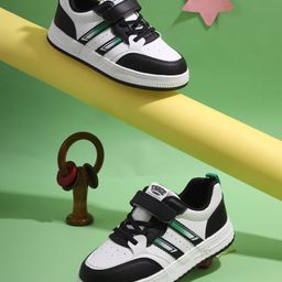 TRUFFLE COLLECTION Colour Blocked With Lace Up & Velcro Closure Sneakers - Black-picture-12