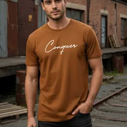 Moda Rapido Men Typography Printed Round Neck T-shirt-picture-28