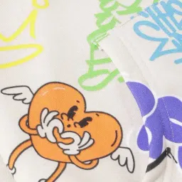 United Colors of Benetton Girls Multicolored Cotton Printed Sweatshirt image 4