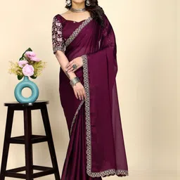 Zenophily Pure Chiffon Saree-picture-30
