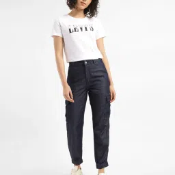 Levi's Navy Mid Rise Slim Fit Cargo Joggers image 4
