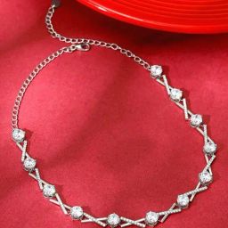 GIVA 925 Silver Zircon Excess Necklace-picture-47