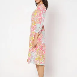 Vero Moda Multicolor Floral Print Midi Dress image 4
