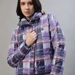 Iconic Purple Chequered Jacket image 3