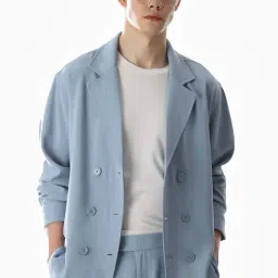 Jack & Jones Blue Oversized Shacket image 4