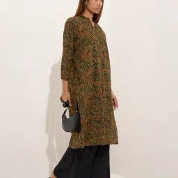 Utsa by Westside Multicolour Printed Straight Cotton Kurta image 1