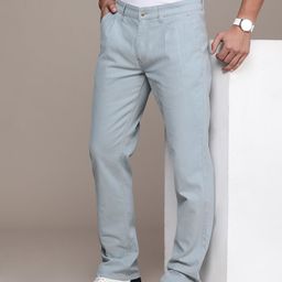 WROGN Men Slim Fit Chinos Trousers-picture-15