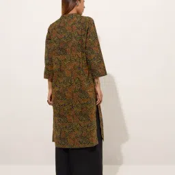 Utsa by Westside Multicolour Printed Straight Cotton Kurta image 2