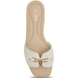 Aldo Women's White Casual Sandals image 4
